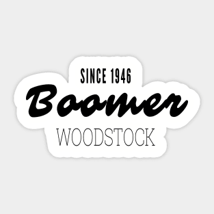 Boomer Woodstock Sticker